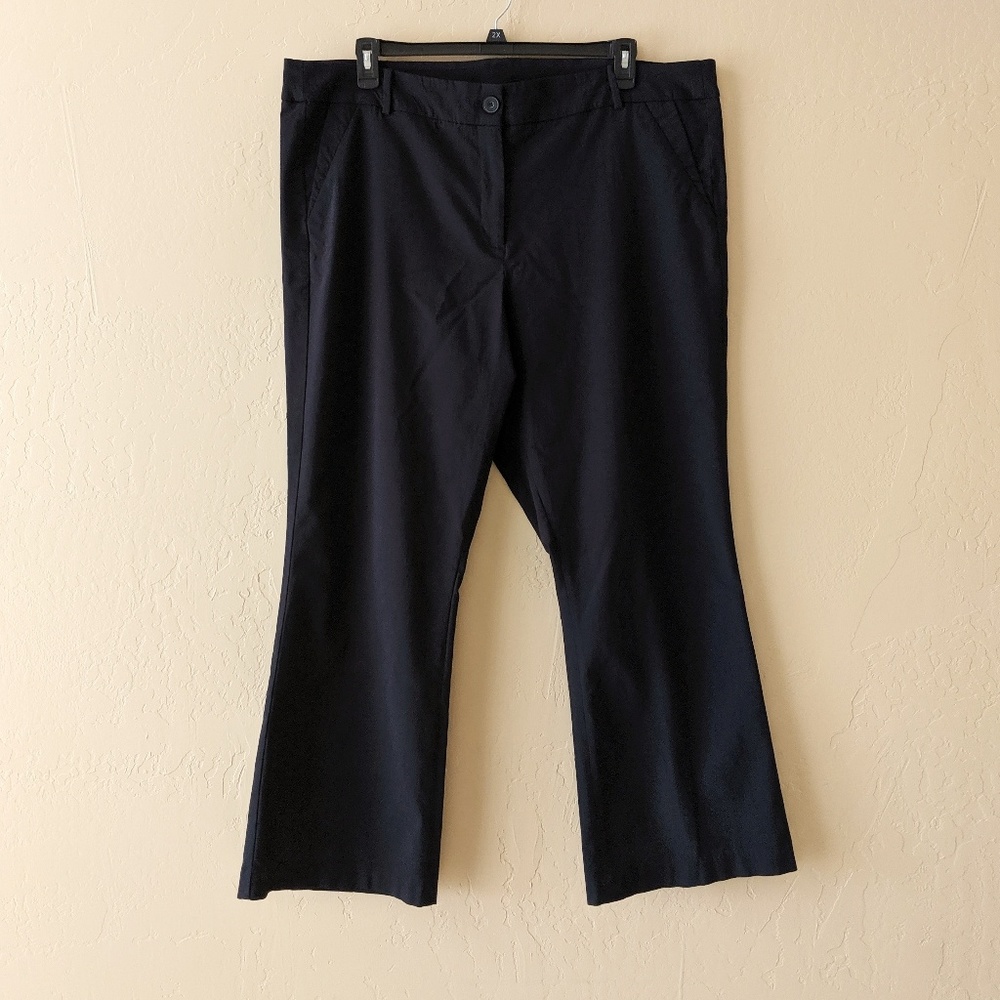 Lane Bryant Black Ponte Stretch Dress Trouser 26